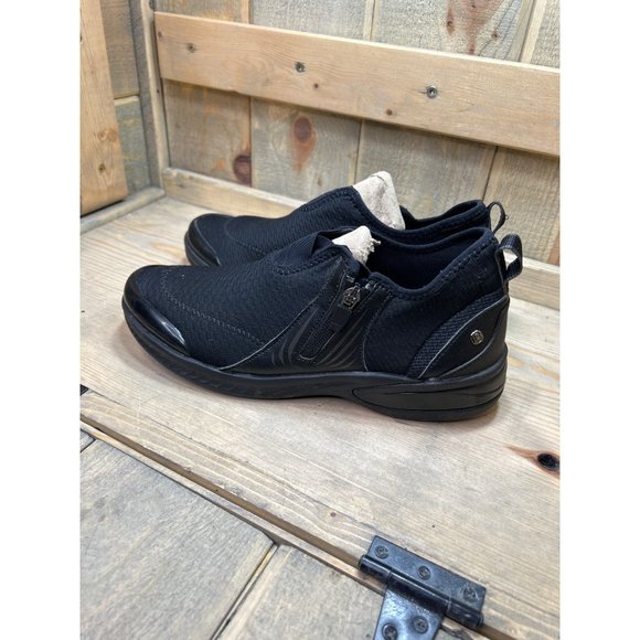 BZEES Nova Bootie Womens 9.5 Black Comfort Side Zip Cushioned Sneakers - Picture 5 of 8